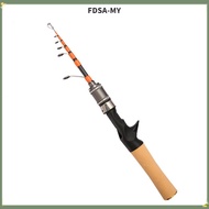 [FDSA]1.5m Spinner Casting telescopic carbon Fishing Rod UL Horse Mouth Rod 2-6lb