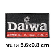 Iron-On-Iron-On-Toe Shirt Daiwa patch Pattern Available Fishing Gear For Clothes Decoration.