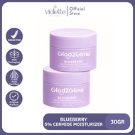 Glad2glow Blueberry 5% Ceramide Moisturizer Glad2Glow Sunscreen - Glad2Glow Repair Barrier Moisturiz