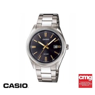 CASIO นาฬิกาข้อมือ CASIO รุ่น MTP-1302D-1A2VDF วัสดุสเตนเลสสตีล สีดำ