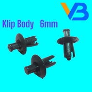 (XX) Klip Body Motor 6mm/M6 Kecil Vario Beat Nmax Aerox Cbr Scoopy