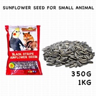 Black Stripe Sunflower Seeds Kuaci For Small Animals Hamster, Bird and Sugar Gilder Makanan 350G/ 1K
