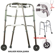 Walker Roda Tongkat Untuk Bantu Berjalan Lansia Orang Tua Kaki 4