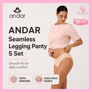 Andar Seamless Leggings - Pack of 5 Stretchy Underwear for Women