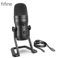 FIFINE USB Recording Microphone Computer Podcast Mic for PC/PS4/Mac Four Pickup Patterns for Vocals Gaming ASMR Zoom-class(K690)Microphones