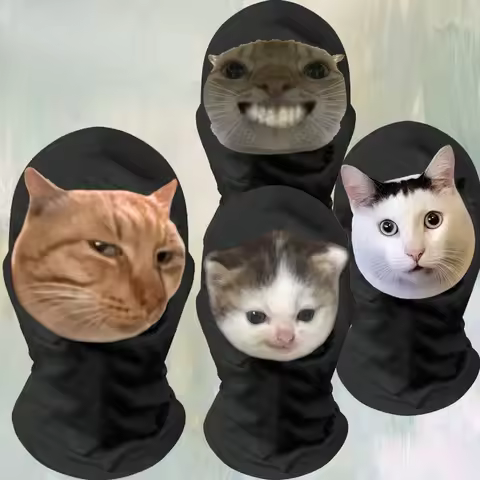 Hitler Cat Huh Cat Rat Cat Party Team Building Activity Trick New Funny Fun Mask Abstract Headset