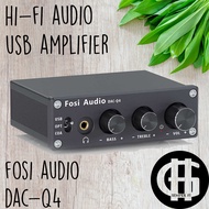 Fosi USB HiFi Stereo Gaming Audio DAC &amp; Headphones Amplifier DAC-Q4
