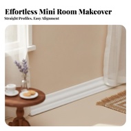 Dollhouse Baseboard Trim Wood-Grain Dollhouse Baseboard Miniature Wall Trim Slim Profile for Hobbyis