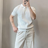 [Knitwear] Knitwear POLO Knitwear Short-Sleeved Knitwear Summer Knitwear Men's Knitwear Business Kni