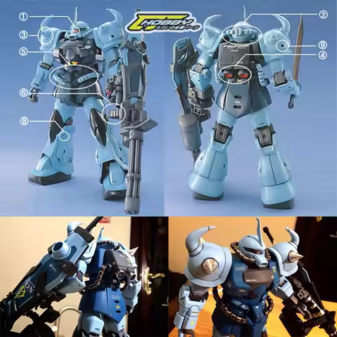 CJ Hobby Mobile Suit Upgrade Metal Parts Replacement for MG 1/100 MS-07B-3 Gouf Custom Model Enhance