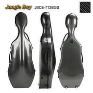 亞洲樂器 大提琴盒 Jungle Boy JBCE-712BGS 4/4／複合碳纖盒／黑灰色(小格紋)、重量3.5kg