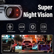 Car Dash Cam Dual Front 4K Rear Dash Camera No Screen WiFi Mobile Internet Car Camera DVR