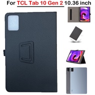 Tablet Case For TCL Tab 10 Gen2 10.4'' 2023 Fabric Leather Flip Case Front Support Protective Case S