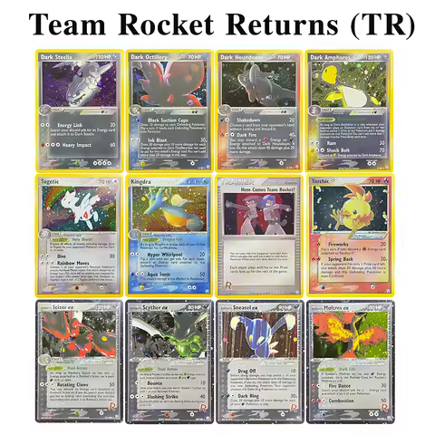 POKM Proxy Cards Team Rocket Returns (TR) Rocket’s Moltres Rocket’s Sneasel Treecko Star Dark Amphar