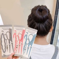 Children's hair braiding tools, hair puller, hair styling tool for girls, bun hair binding set
