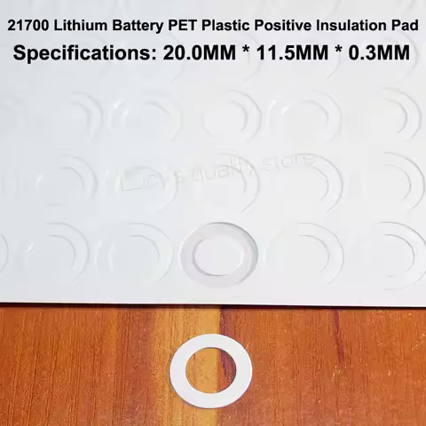 100pcs/lot 21700 Lithium Battery PET Plastic Positive Hollow Flat Insulation Pad Original Gasket Bat