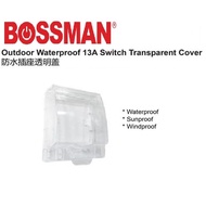 BOSSMAN OUTDOOR WATERPROOF 13A SWITCH SOCKET TRANSPARENT COVER - BTO13A