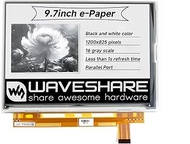 Waveshare 9.7inch E-Ink Raw Display Compatible with Raspberry Pi 4B/3B+/3B/2B/B+/A+/Zero/Zero W/WH/Z