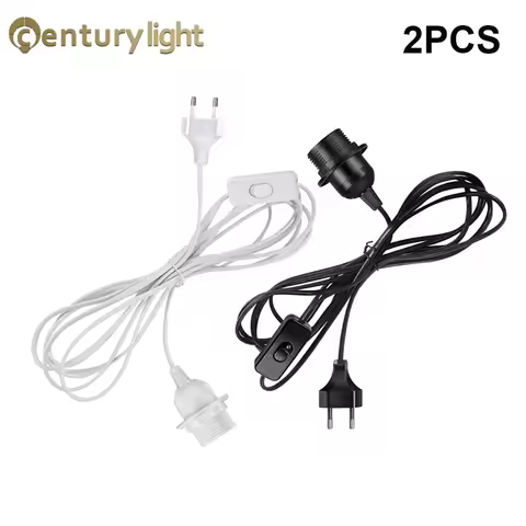1.8M Lamp Base Holder Power Cord Cable E26 E27 EU Hanging Pendant LED Light Fixture Socket Cord Adap