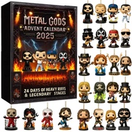Metal Gods Advent Calendar Mythology Rock Legend Themed 2D Acrylic Figures Surprise Box Christmas Gi