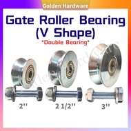 2'',2 1/2'' &amp; 3'' Auto Gate Roller Bearing (V Shape) / V Type Roller Bearing / Sliding Gate Roller / Bearing Pintu Pagar