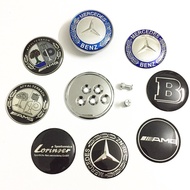 60mm rear trunk emblem 6cm back logo for Mercedes Benz Brabus Lorinser Apple tree AMG back blue whea