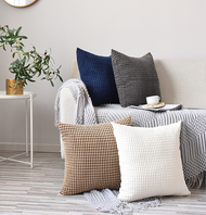 Cushion Cover 50x50 45x45cm 30x50 70x70cm Sofa Pillow Case Pillow Cover Big Corn Grain Velvet Pillow