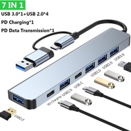 GENERIS USB Hub Type C 7in1 Adapter USB 3.0 USB 2.0 PD 5W