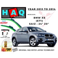 HAQ Silicone Wiper Japan Technology For BMW X6 (X71) Year 2013 - 2014.