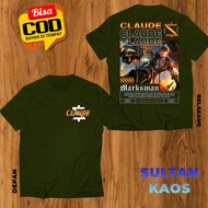 SULTAN KAOS DEWASA DAN ANAK MOBILE LEGEND CLAUDE PLUNDEROUS PIRATE BAJU ML CLAUDE MARKSMAN TSHIRT ML