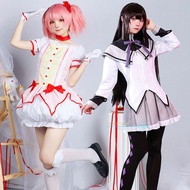 Anime Cosplay Costume Puella Magi Madoka Magica Kaname Madoka Akemi Homura Cos Outfits Lovely Skirt Wig Halloween Party Women