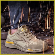 ● ☃ ▩ LUOXIWE Safety Shoes for Men Caterpillar Steel Toe Anti-smashing And Anti-piercing Work Shoe