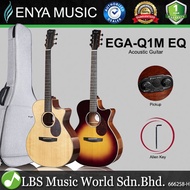 Enya EGA-Q1M 41 Inch Grand Auditorium Solid Sitka Spruce Top Acoustic Electric Guitar with Soft Bag (EGA Q1M)