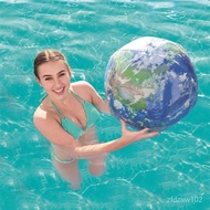 Beach Ball Inflatable Beach Ball Adults and Children Beach Pool Inflatable Toy Ball Large with Bright Earth Water Ball O