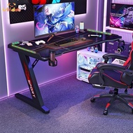 Esports Table Desktop Carbon Fiber Office Desk Bedroom Couple E-sports Game Table wuyanmin2.sg