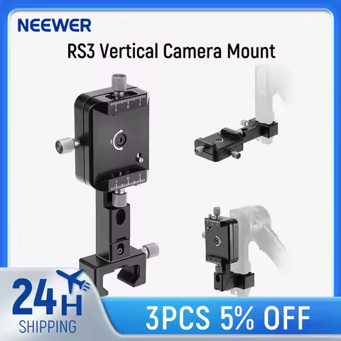 NEEWER RS4 RS3 Vertical Camera Mount For DJI Ronin RS4 RS3 Pro RS 3 RS 2 Gimbal Stabilizer 180° Rota