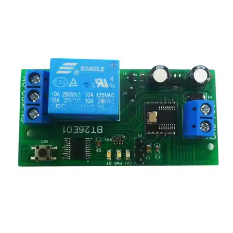 DC 12V IOS Android Bluetooth-Compatible BLE Relay 2.4G RF Remote control IOT Module Command customiz