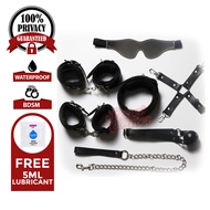 Secret Corner Plush BDSM Bondage Set Sex Toys For Men Sex Toys For Women For Couples - Black
