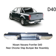 NISSAN NAVARA NP300 D23 / NAVARA D40 2007-2020 REAR BUMPER CHROME STEEL BELAKANG BAR BUMPER BELAKANG