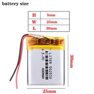 【New Arrivals】 Li-Po 10pcs 3.7v Lithium Polymer 502530 052530 400mah Mp3 Mp4 Mp5 Cell Small Toys