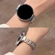 18มม., 20มม., 22มม. สายนาฬิกาโลหะคริสตัลอสมมาตร - สายรัดเปลี่ยนแฟชั่นเหมาะสำหรับ Samsung Galaxy Watc