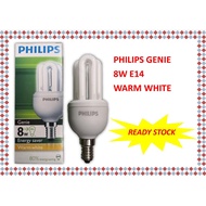 PHILIPS GENIE E14 8W ENERGY SAVING BULB WARM WHITE