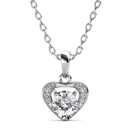 Her Jewellery Forever Pendant - Luxury Crystal Embellishments plated with 18K Gold