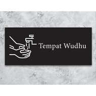 Acrylic SIGN for Ablution Area | ACRYLIC SIGN BOARD | SIGN PRINTED