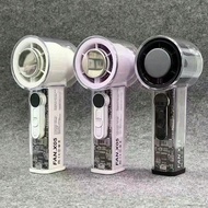 New Transparent Ice Cooling Handheld Mini USB Chargeable Desktop Outdoor High-Speed Turbo Fan With 1