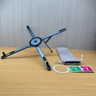 Magnetic Laptop Stand Foldable Aluminum X-Shape 8 Angles Phone Tablet Holder Portable