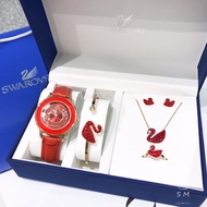 [Penghantaran Percuma Masa Terhad] Jam Tangan Swarovski Little Swan, Set Lima helai, Jam Tangan, Gel