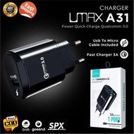 Travel Adapter Fast Charging Quick Charge Smartphone Adapter Shell Charger Universal Zbox Umax Type C Micro USB