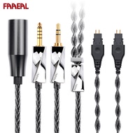 FAAEAL Slender Waist Headphone Upgrade Cable 3.5/4.4/4pinXLR Plug 400 Cores Audio Replacement Wire F