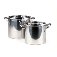 Supra Pan 8 Qt + 12 Qt Stainless Steel / Stock Pot, large pan, stacking pan, cooking pan